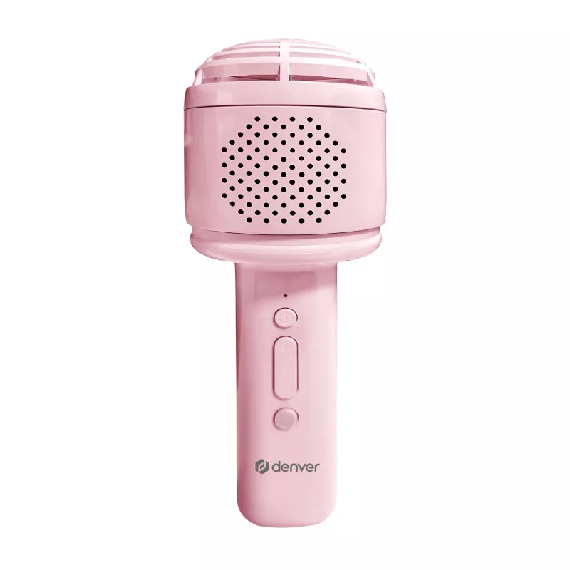 Mikrofoni Denver KMS-30 pinkki BT-kaiutinmikrofoni karaokeen