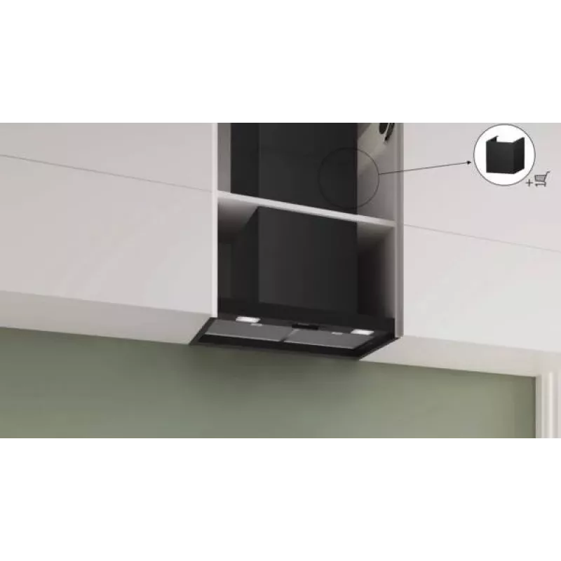 Bosch Serie 2 DBB63BC60 liesituuletin kalusteisiin sijoitettava musta 384 m³/h