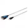 USB 2.0 - RS232-adapterikaapeli DIGITUS DA-70170, FTDI-piirisarja, 1,8 m, USB Type-A - DB9