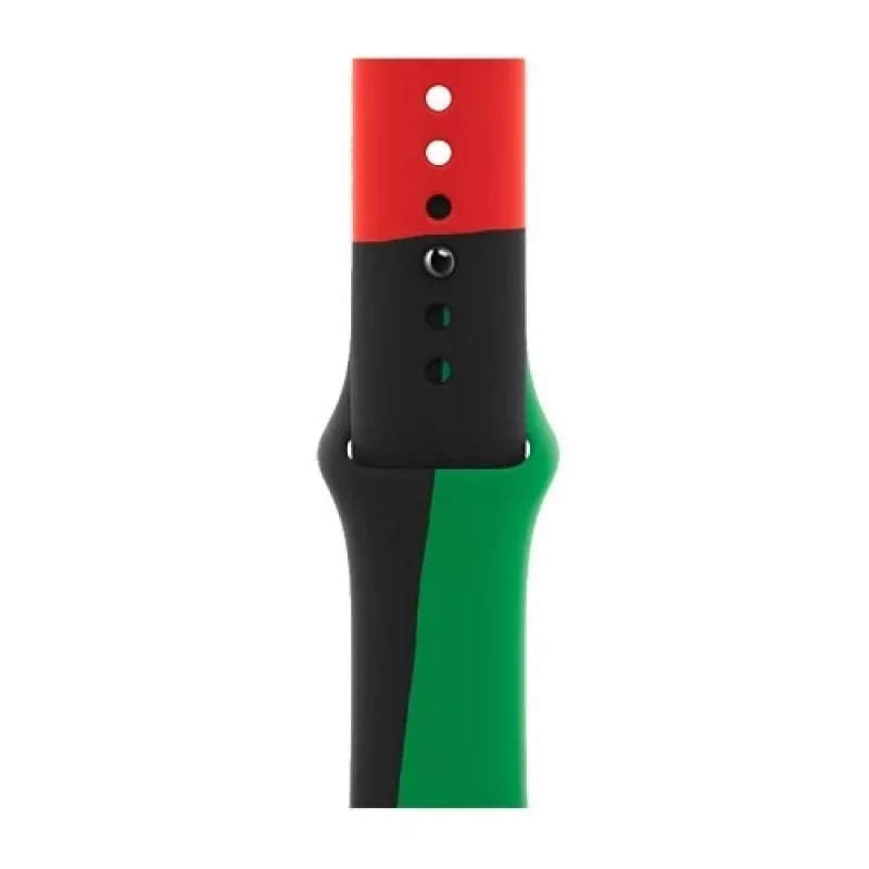 Apple 40mm musta Unity Sport Band M/L musta vihreä punainen
