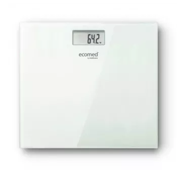 Ecomed by Medisana PS-72E henkilövaaka – 150 kg, lasitaso, valkoinen