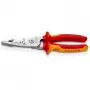 Kaapelinkuorija Knipex 13 76 200 ME 6 mm kuorintakapasiteetti punainen ruostumaton teräs keltainen