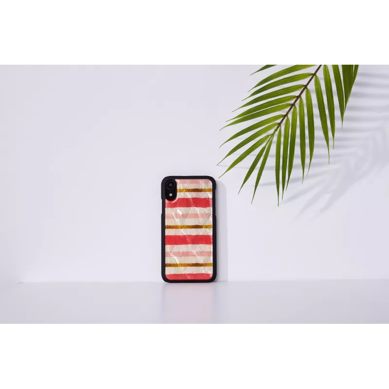 iKins älypuhelinkotelo iPhone XR — short cake -kuvio, musta
