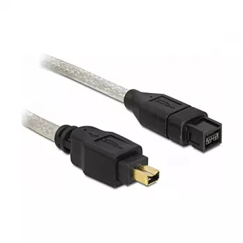 FireWire A/B -kaapeli DeLOCK 82589 2,0 m harmaa uros/uros