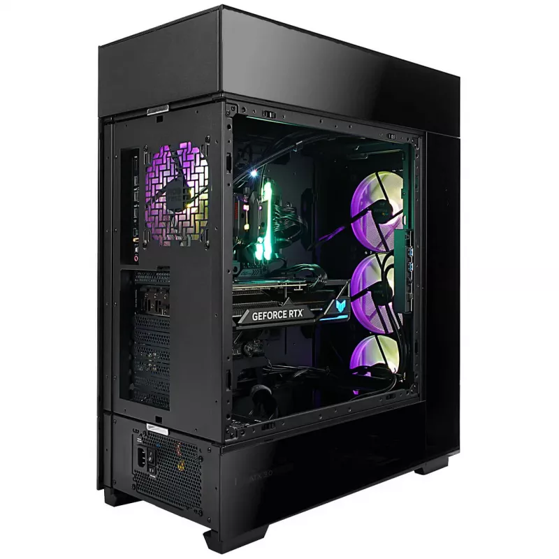 InWin Modfree Deluxe Big-Tower karkaistu lasi - musta