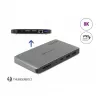 Telakointiasema DeLOCK Thunderbolt 3 8K Dual DisplayPort USB LAN SD ääni PD 3.0