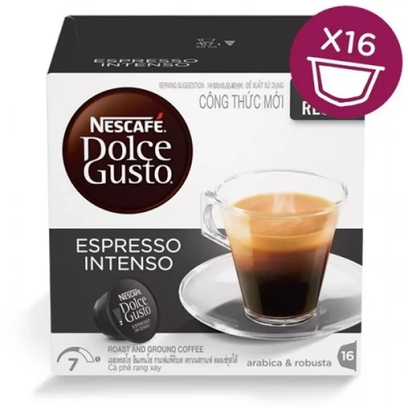 Nescafe Dolce Gusto Espresso Intenso kahvi, 16 kapselia