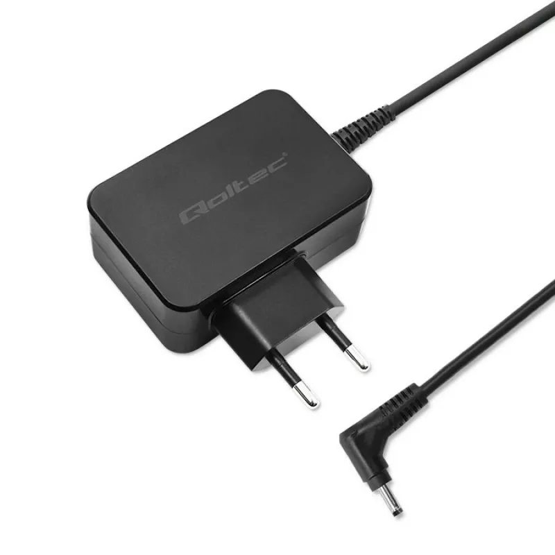Virtalähde Qoltec 51032 45W sisäkäyttöön musta kannettaviin