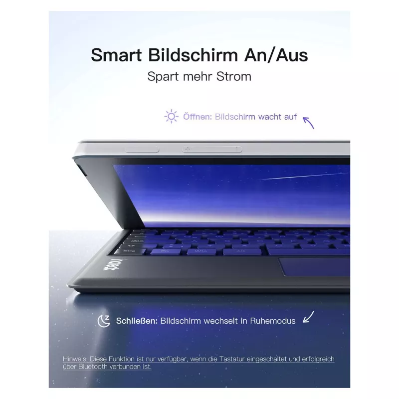 inateck näppäimistö Surface harmaa, Sureface GO 1-4 Com. QWERTZ