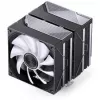 CPU-jäähdytin Jonsbo CA80 Dual-Tower, 2×120mm PWM-tuuletin, ARGB, musta