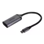 UNITEK V1420A videokaapelisovitin 0,15 m USB Type-C HDMI harmaa
