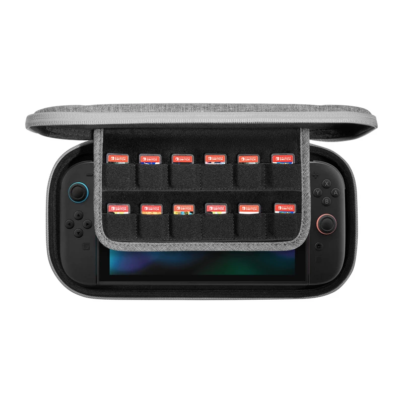 Suojalaukku Tomtoc FancyCase-G05 Nintendo Switch 2:lle, harmaa