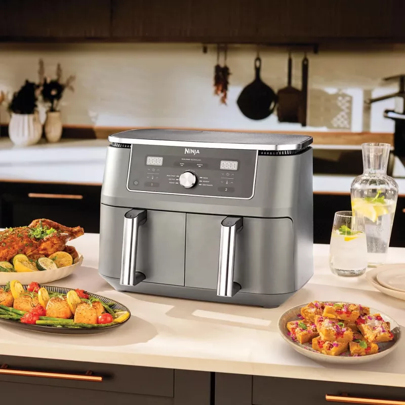 Kuumailmafriteerauskeitin Ninja DZ400EU 9,5 L 2470 W harmaa Double