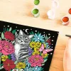 Maalaa numeroilla -sarja Ravensburger CreArt Pixie Cold Cat (malli 25855) – kankaalle maalaussarja