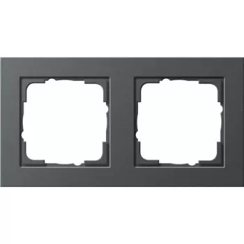 GIRA peitelevy 0212 23 antrasiitti, ruuviton peitelevy 80,8×151,9×9,3 mm