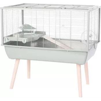 Häkki ZOLUX Neolife 80 vihreä hamstereille – metalli/muovi, 780×480×750 mm, ristikkojen väli 9 mm