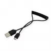 ROLINE USB 2.0 spiraalikaapeli - A - Micro B - ST/ST 1,0 m - suojattu - USB 2.0 Type Micro B - 1 mm - spiraalikaapeli (11.02.8317)