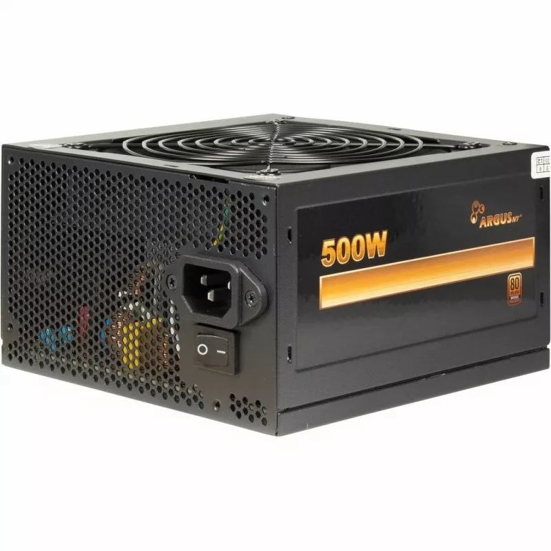 Inter-Tech ArgusNT BPS-500 virtalähde 500 W 20+4 pin ATX ATX musta