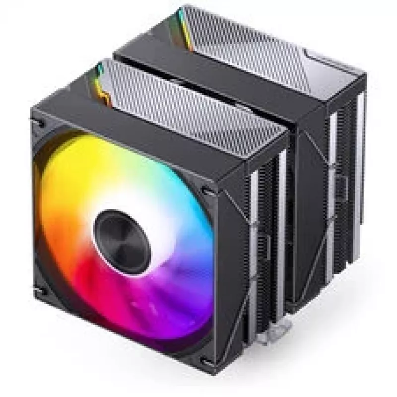 CPU-jäähdytin Jonsbo CA80 Dual-Tower, 2×120mm PWM-tuuletin, ARGB, musta