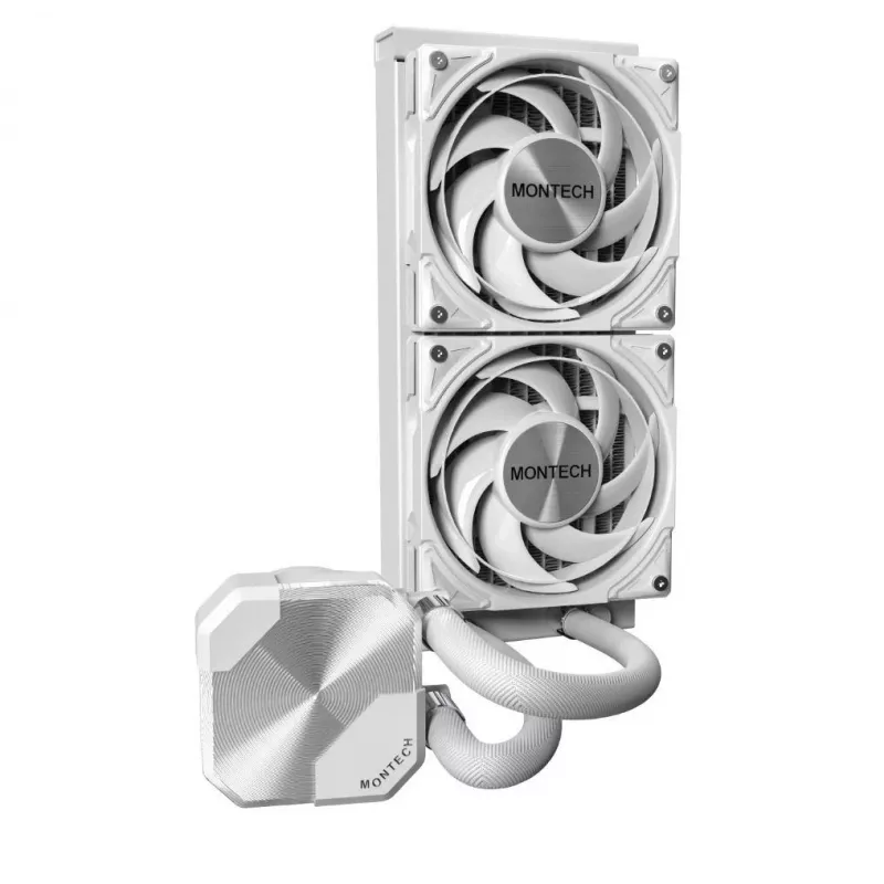 Montech HyperFlow Silent 240 prosessorin All-in-One-nestejäähdytin 12 cm valkoinen 1 kpl