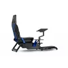 Next Level Racing Boeing Commercial Edition lentosimulaattorin ohjaamo, siniset korostukset