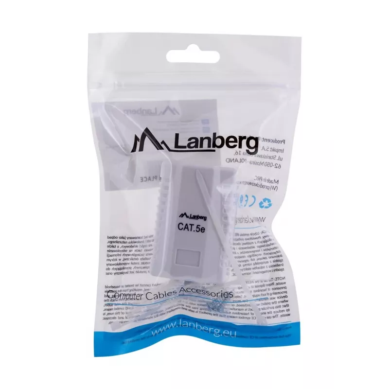 Lanberg OU5-0001-W liitäntärasia RJ-45 valkoinen