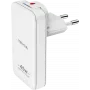 nevox 45 W Dual Slim GaN USB-C/USB-laturi, EU/US, valkoinen (2479)