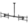 Kattoteline MACLEAN MC-111 B kahdelle televisiolle, maks. kuormitus 2×40 kg, maks. VESA 600×400