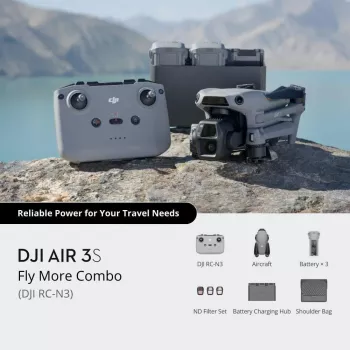 DJI Air 3S Fly More Combo (DJI RC-N3) drooni