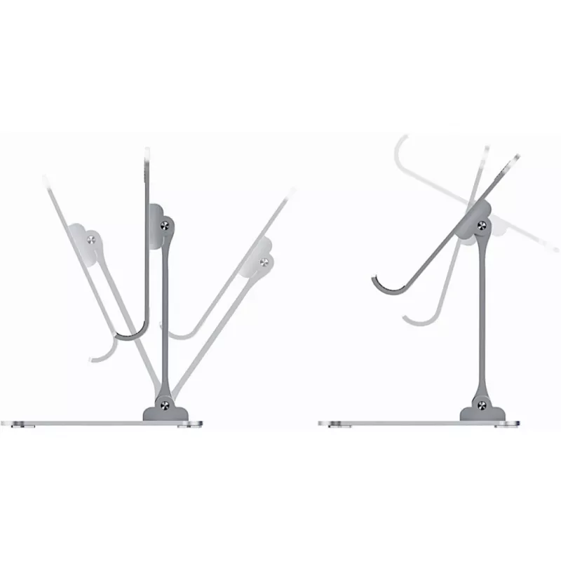 Inter-Tech MTS-200 kannettavan tietokoneen teline alumiini 25,4 cm (10 tuumaa)