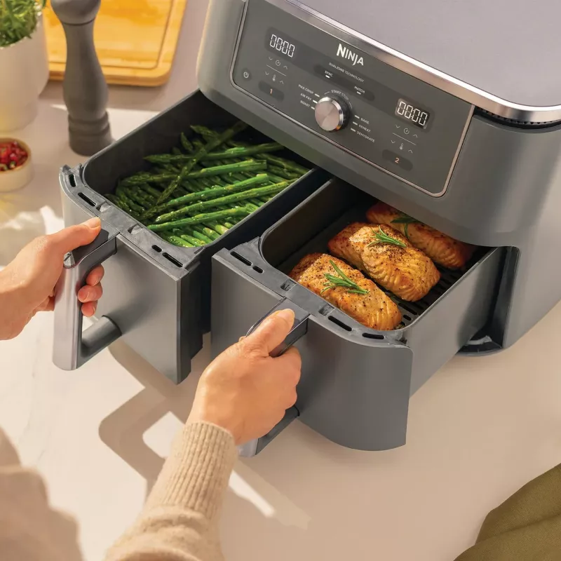 Kuumailmafriteerauskeitin Ninja DZ400EU 9,5 L 2470 W harmaa Double