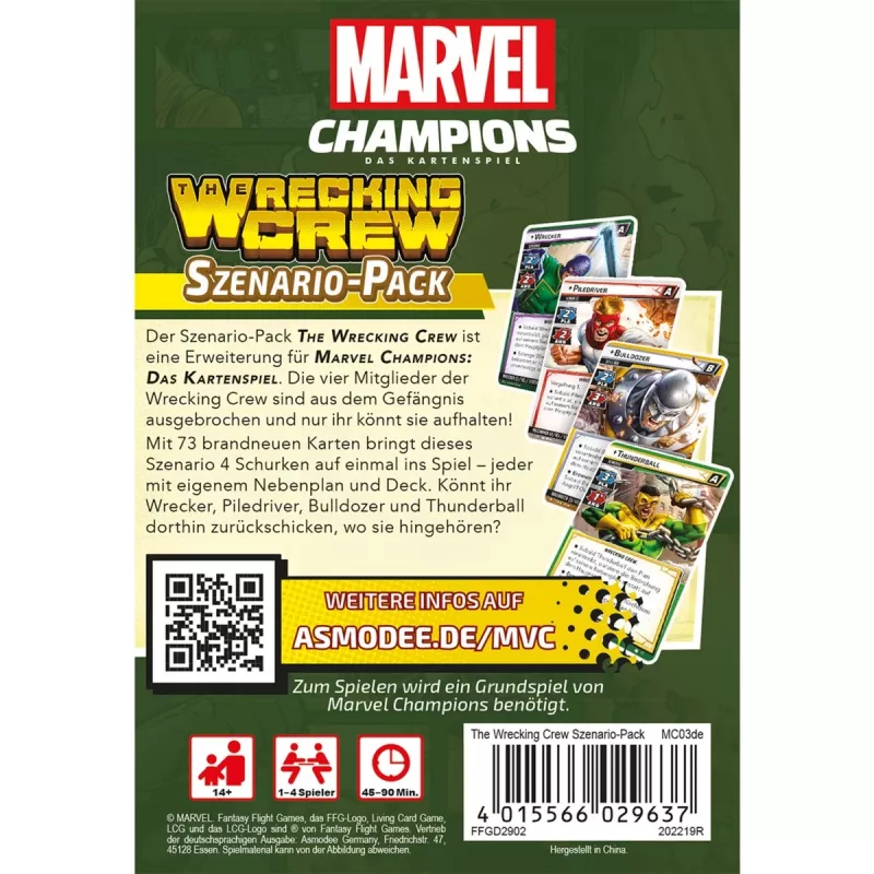 Marvel Champions: The Card Game - The Wrecking Crew (lisäosa)