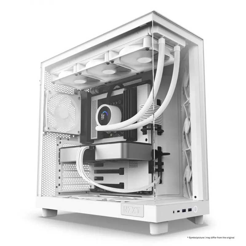 NZXT H6 Flow Mid-Tower kotelo - valkoinen
