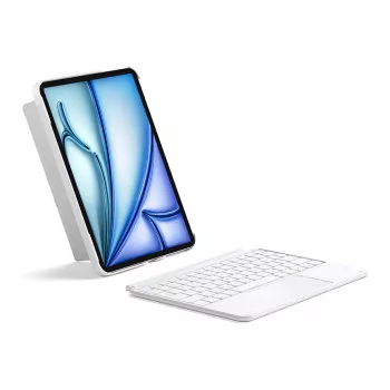 Inateck näppäimistö iPad 11 iPad Air 4-6 Com. QWERTZ valkoinen
