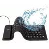 Silikoninäppäimistö USB+PS/2 musta