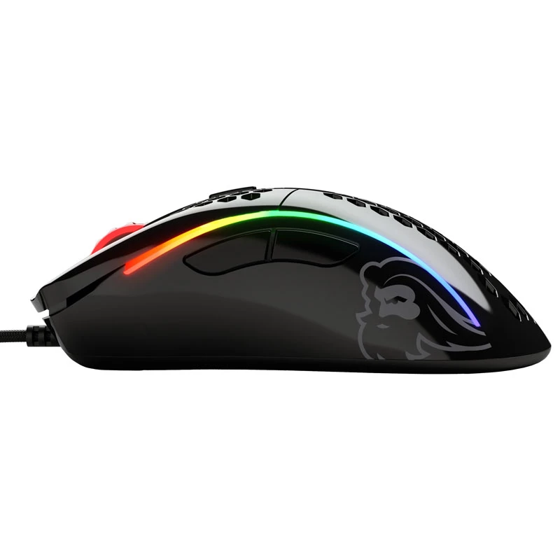 Glorious Gaming Glorious Model D hiiri kiiltävä (musta), oikeakätinen, optinen, USB Type-A, 12000 DPI, 1 ms, musta