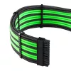 CableMod PRO ModMesh 12VHPWR kaapelin jatkosarja musta/vaaleanvihreä, 3-pin 16-pin sarja