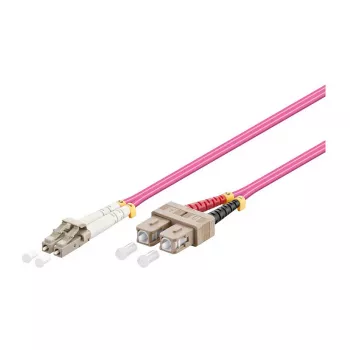 GoodConnections kuitu-verkkokaapeli Duplex OM4 (Multimode, 50/125) LC/SC, LSZH, käännettävä polariteetti, 3 m,