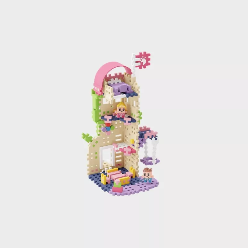 Marioinex Mini Waffle Princess Fantasy -tornin rakennuspalikat, 148 palaa