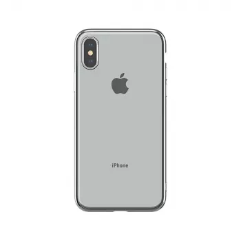 Pehmeä kotelo Devia iPhone XS Max -puhelimelle – TPU, hopea, ohut suojakotelo