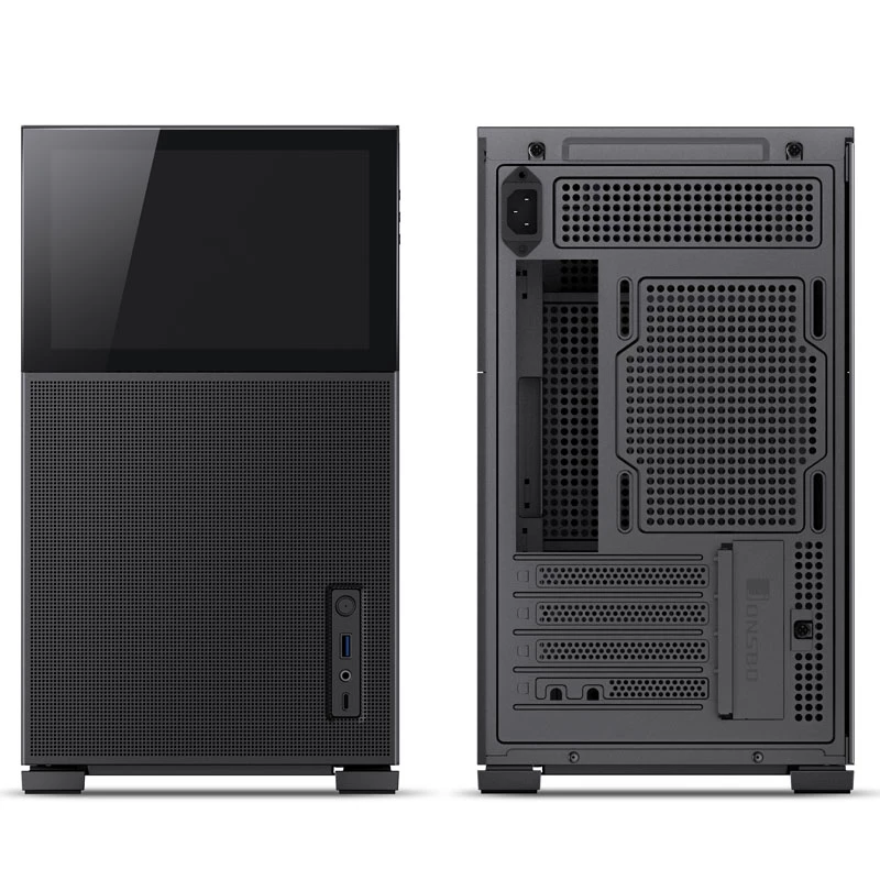 Jonsbo D31 MESH Screen Micro-ATX-kotelo, karkaistu lasi - musta