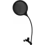 Pop-suodatin Omnitronic DSH-135 musta – mikrofonin tuulensuoja studio- ja live-käyttöön