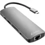 Sharkoon USB 3.0 Type C Combo -sovitin liitäntäkortit/sovittimet HDMI, RJ-45, USB 3.2 Gen 1 (3.1 Gen 1)