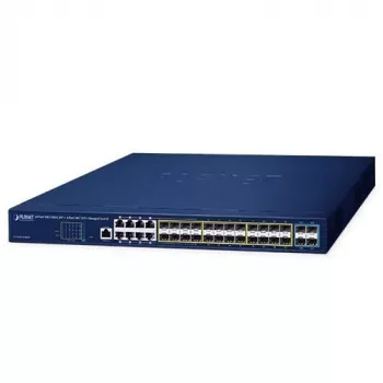 PLANET GS-5220-16S8CR - kytkin - hallittava - 24 x Gigabit SFP + 8 x jaettu 10/100/1000 - räkkiasennettava (GS-5220-16S8CR)