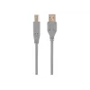 USB 2.0 A-uros B-uros -kaapeli, 1,8 m, harmaa