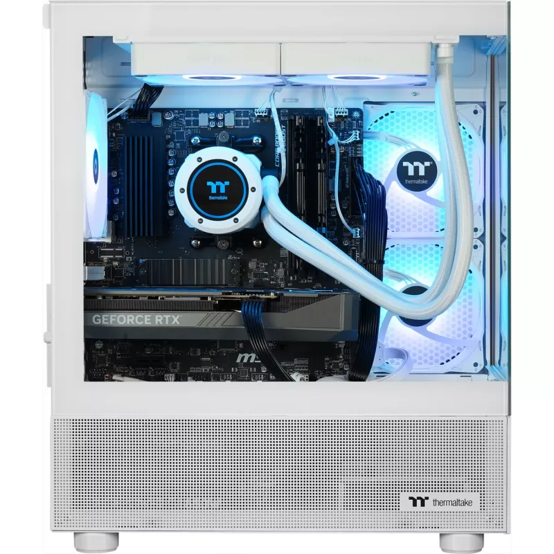 Thermaltake FTW V170A 5060Ti Snow valkoinen/läpinäkyvä Windows 11 Home