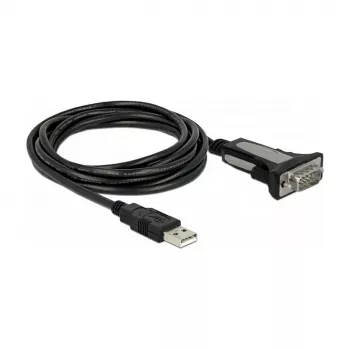 USB 2.0 Type-A 1 x sarjaportti RS-232 DB9 4 m DeLOCK 66323
