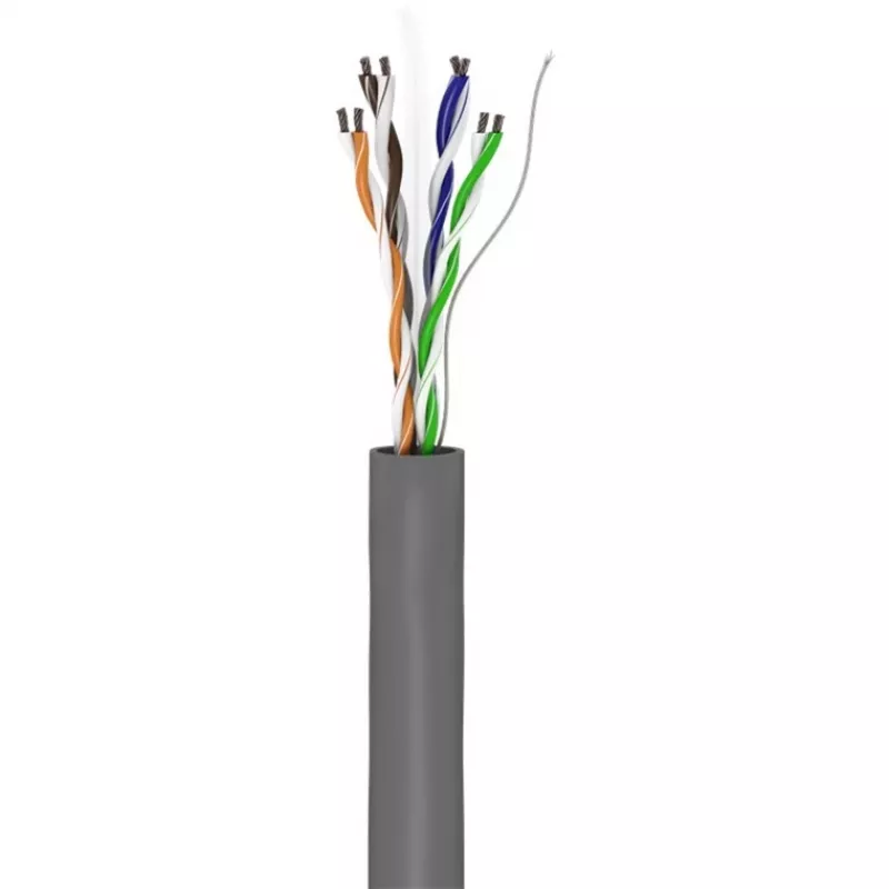 Wentronic Goobay CAT 6 verkkokaapeli, U/UTP, harmaa, 100 m - CCA, AWG 24/7 (säikeinen), PVC (93884)