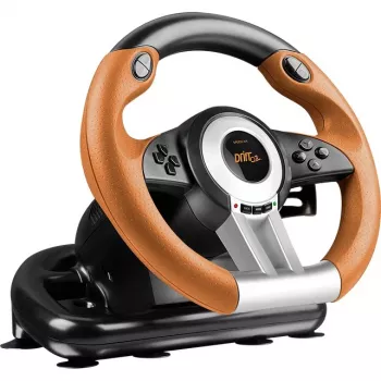 Ohjauspyörä + polkimet Speedlink DRIFT O.Z. musta harmaa oranssi