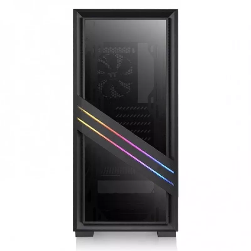 PC-kotelo Thermaltake Versa T35 TG RGB Midi Tower musta